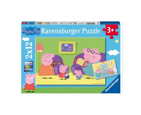 Παζλ 2X12 Κομμάτια Ravensburger Πεππα Το Γουρουνάκι Ravensburger | Πάζλ στο MarkCenter