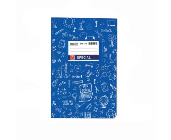 Τετράδιο Special Doodles Ριγέ Μπλέ Typotrust | Σχολικά Τετράδια στο MarkCenter