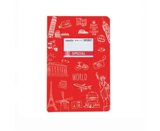 Τετράδιο Special Doodles Ριγέ Κόκκινο Typotrust | Σχολικά Τετράδια στο MarkCenter