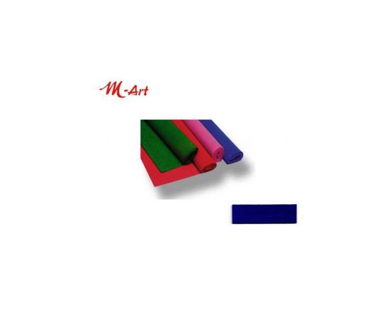Χαρτί γκοφρέ M-art 0.5x2m ΜΠΛΕ ΣΚΟΥΡΟ  | Είδη Χειροτεχνίας στο MarkCenter