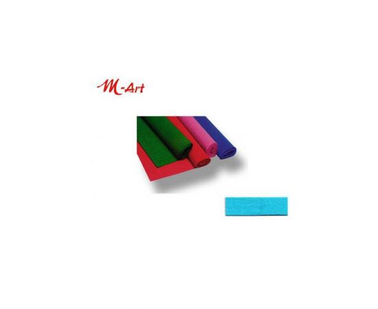 Χαρτί γκοφρέ M-art 0.5x2m ΤΥΡΚΟΥΑΖ  | Είδη Χειροτεχνίας στο MarkCenter