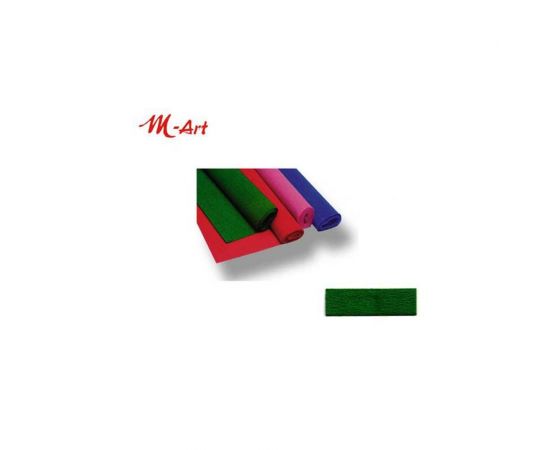 Χαρτί Γκοφρέ M-art 0.5x2m ΠΡΑΣΙΝΟ ΣΚΟΥΡΟ  | Είδη Χειροτεχνίας στο MarkCenter