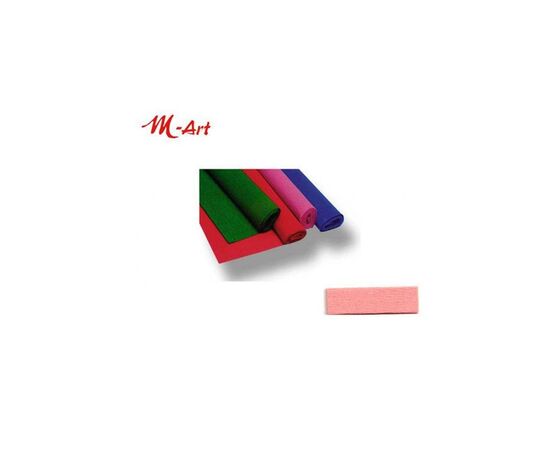 Χαρτί γκοφρέ M-art 0.5x2m  ΡΟΖ ΣΟΛΩΜΟΥ  | Είδη Χειροτεχνίας στο MarkCenter