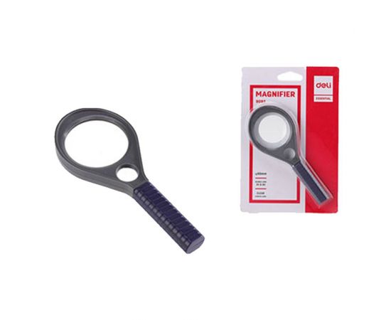 Μεγεθυντικός Φακός Deli Πλαστικός Καρτέλα 2,5x-5x 70mm Ρακέτα Μαύρος Deli | Προμήθεια Γραφείου στο MarkCenter