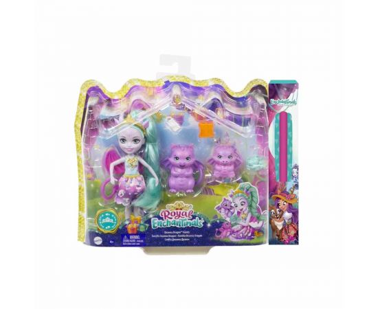 Λαμπάδες Enchantimals Royals Κούκλα Deanna Και Οικογένεια Δράκοι GYJ09 Mattel | Πασχαλινές λαμπάδες στο MarkCenter