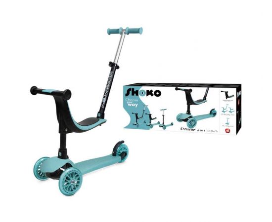 Shoko Παιδικό Πατίνι Πολυμορφικό 3 Σε 1 Γαλάζιο Χρώμα | 5004-50505 AS Company | Παιχνίδια για Κορίτσια στο MarkCenter