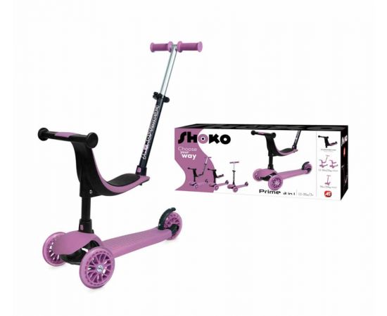 Shoko Παιδικό Πατίνι Πολυμορφικό 3 Σε 1 Σε Ροζ Χρώμα | 5004-50506 AS Company | Παιχνίδια για Κορίτσια στο MarkCenter