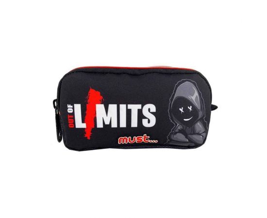 Κασετίνα Οβάλ με 2 Θήκες Must Energy Out Of Limits | 000584523 Must Team | Σχολικές Τσάντες - Κασετίνες στο MarkCenter