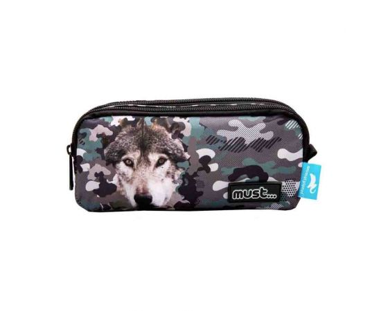 Κασετίνα Οβάλ με 2 Θήκες Must Animal Planet Λύκος | 000570849 Must Team | Σχολικές Τσάντες - Κασετίνες στο MarkCenter