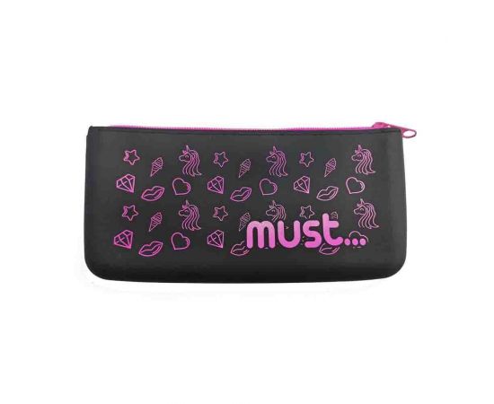 Κασετίνα Σιλικόνης Must Focus Φλατ Μαύρη Must Team | Σχολικές Τσάντες - Κασετίνες στο MarkCenter