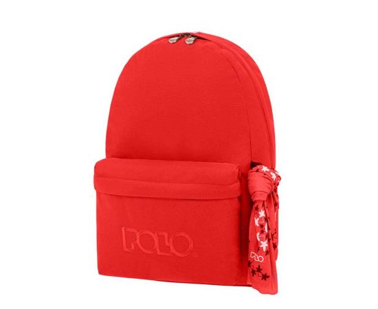 Τσάντα Πλάτης POLO Original Scarf Κόκκινο Polo | Σχολικές Τσάντες - Κασετίνες στο MarkCenter