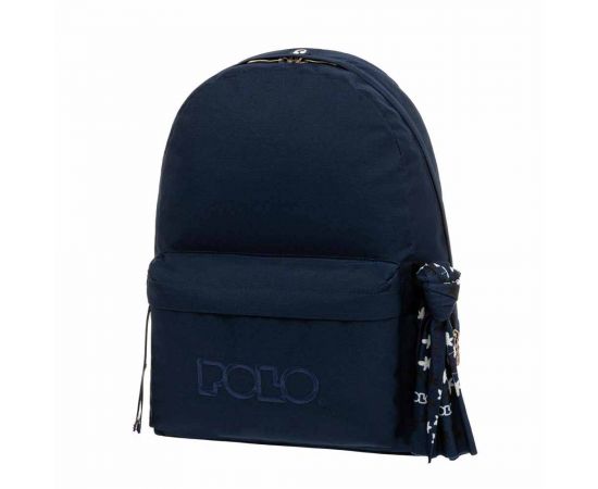 Τσάντα Πλάτης POLO Original Scarf Μπλε Σκούρο Polo | Σχολικές Τσάντες - Κασετίνες στο MarkCenter