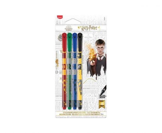 Μαρκαδόροι Σχεδίου Maped Harry Potter 4 Χρώματα Maped | Γραφική Ύλη στο MarkCenter