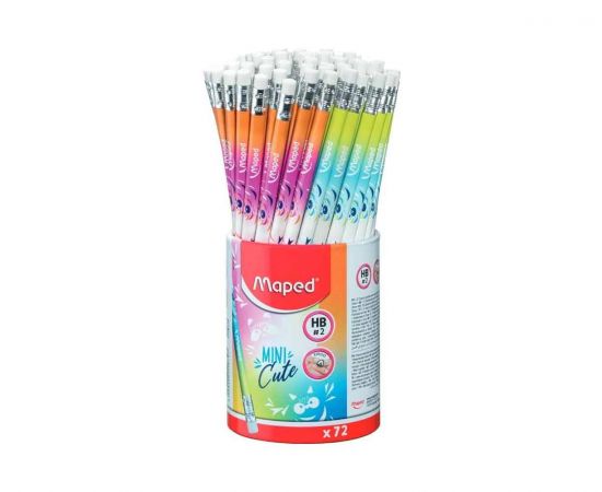Μολύβι με γόμα Maped Mini Cute Διάφορα Χρώματα Maped | Γραφική Ύλη στο MarkCenter