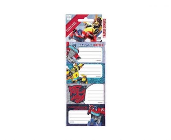 Ετικέτες Αυτοκόλλητες Transformers 20 Τεμάχια 5 Σχέδια Διακάκης | Διάφορα Είδη στο MarkCenter