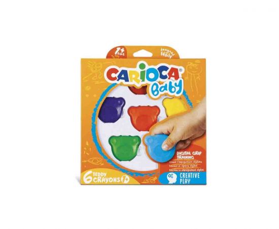 Κηρομπογιές Carioca Baby 1+ Carioca | Είδη Ζωγραφικής στο MarkCenter