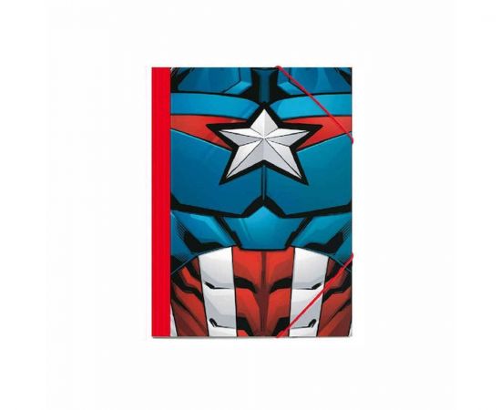 Ντοσιέ Λάστιχο Captain America 25x35 Must Team | Είδη Αρχειοθέτησης στο MarkCenter
