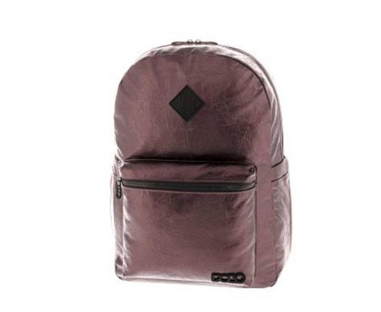 Τσάντα πλάτης Polo  princessa eggplant metalic 2022 Polo | Σχολικές Τσάντες - Κασετίνες στο MarkCenter