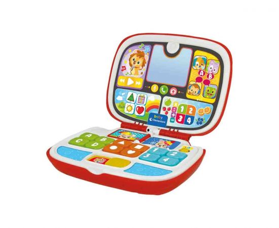 Baby Clementoni Βρεφικό Παιχνίδι Baby Laptop (Μιλάει Ελληνικά) 1000-63375 AS Company | Παιχνίδια Bebe στο MarkCenter