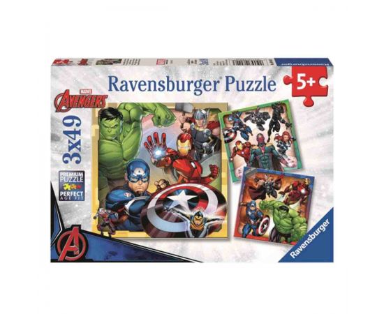 Παζλ 3x49 Κομμάτια Ravensburger Avengers John Hellas | Παιχνίδια για Αγόρια στο MarkCenter