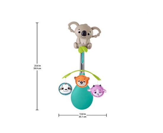 Fisher Price - Φορητό Περιστρεφόμενο με Ζωάκια 3 σε 1 | HGB90-0 Fisher Price | Παιχνίδια Bebe στο MarkCenter