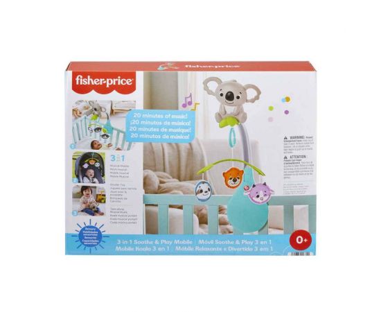 Fisher Price - Φορητό Περιστρεφόμενο με Ζωάκια 3 σε 1 | HGB90-0 Fisher Price | Παιχνίδια Bebe στο MarkCenter