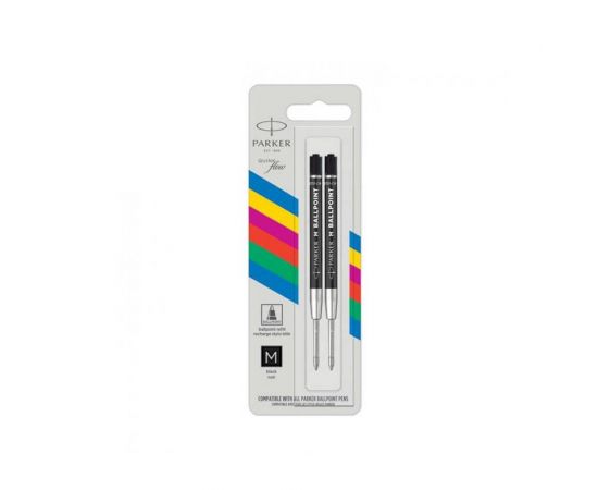 Ανταλλακτικό Στυλό Parker Ballpoint Medium Μαύρο (Συσκευασία με 2) Parker | Γραφική Ύλη στο MarkCenter