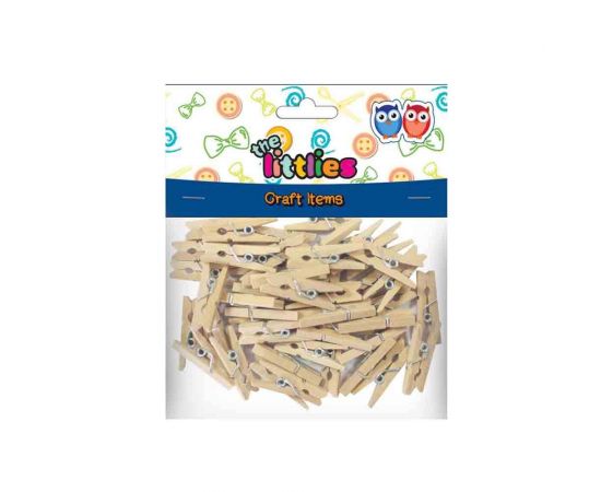 Μανταλάκια Χειροτεχνίας Ξύλινα The Littlies 25mm 45τμχ | 000646520 Διακάκης | Είδη Χειροτεχνίας στο MarkCenter
