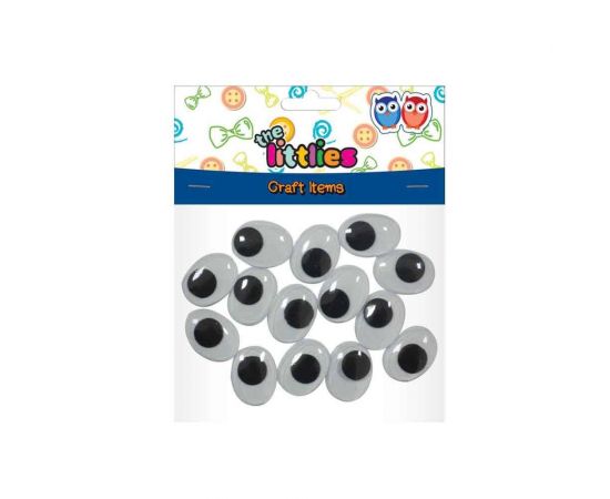 Ματάκια Χειροτεχνίας The Littlies Στρογγυλά Κινούμενα 14τμχ 20x15mm | 000646601 Διακάκης | Είδη Χειροτεχνίας στο MarkCenter
