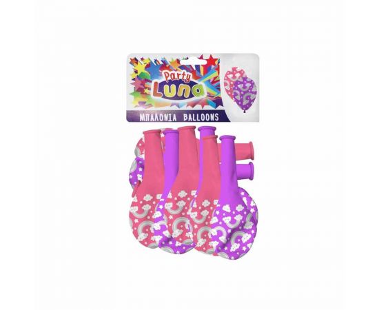 Μπαλόνια Luna 8τμχ Ουράνιο Τόξο | 000088940 Διακάκης | Είδη Δώρων στο MarkCenter