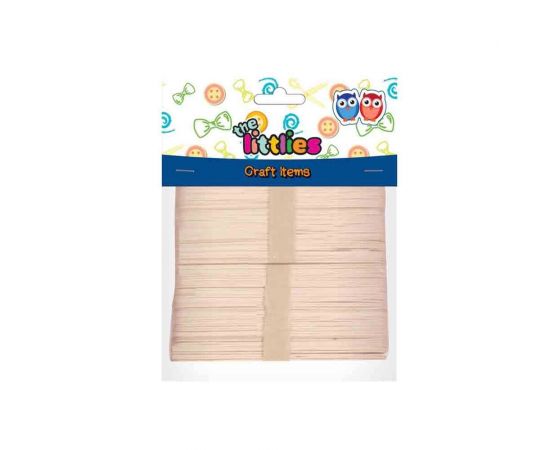Ξυλάκια Χειροτεχνίας Γλωσσοπίεστρα 150mm 80τμχ The Littlies | 000646516 Διακάκης | Είδη Χειροτεχνίας στο MarkCenter