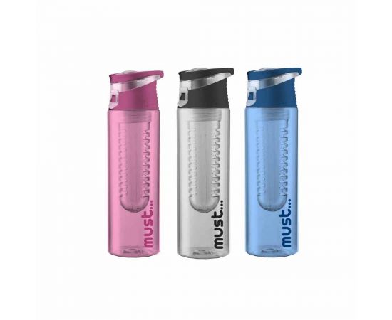 Πλαστικό Παγούρι με Φίλτρο Tritan Must  Διάφορα Χρώματα 700ml Must Team | Παγουράκια - Δοχεία Φαγητού στο MarkCenter