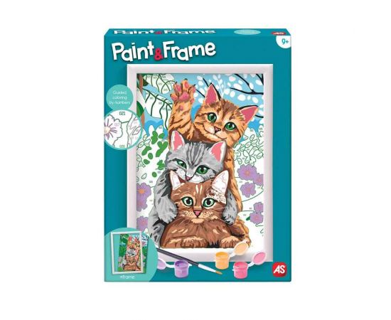 Paint & Frame Ζωγραφίζω Με Αριθμούς Funny Kitties | 1038-41010 AS Company | Παιχνίδια για Κορίτσια στο MarkCenter