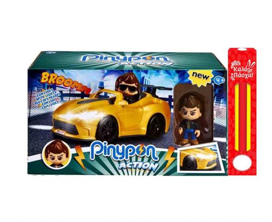 Λαμπάδα Pinypon Σούπερ Όχημα Και Φιγούρα Giochi Preziosi | Πασχαλινές λαμπάδες στο MarkCenter