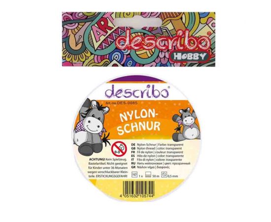 Πετονιά Διάφανη Describo 50X0,5MM Describo | Είδη Χειροτεχνίας στο MarkCenter