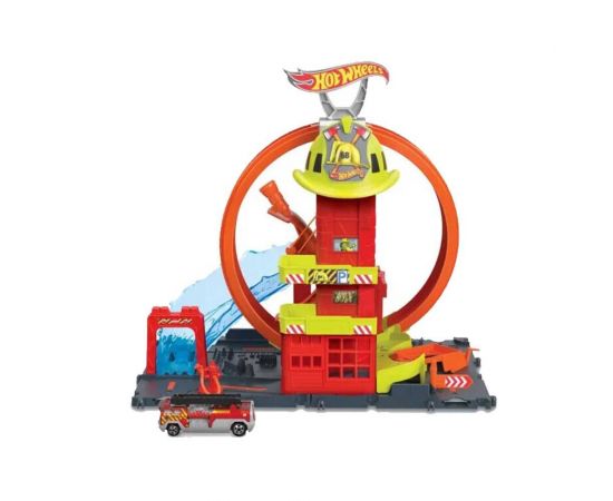 Πίστα Hot Wheels City Super Loop Fire Station Mattel Mattel | Οχήματα στο MarkCenter