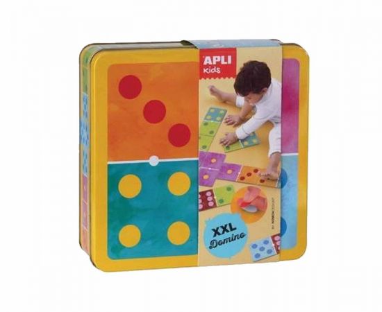 Ντόμινο Γίγας Μεταλλικό Κουτί APLI | Παιχνίδια Bebe στο MarkCenter