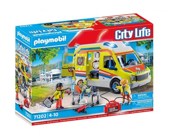 Playmobil City LIfe Ασθενοφόρο με Διασώστες Playmobil | Playmobil στο MarkCenter