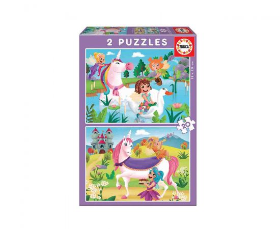 Μονόκεροι και Νεράιδες Παζλ 2x20 Κομμάτια Remoundo | Παζλ στο MarkCenter