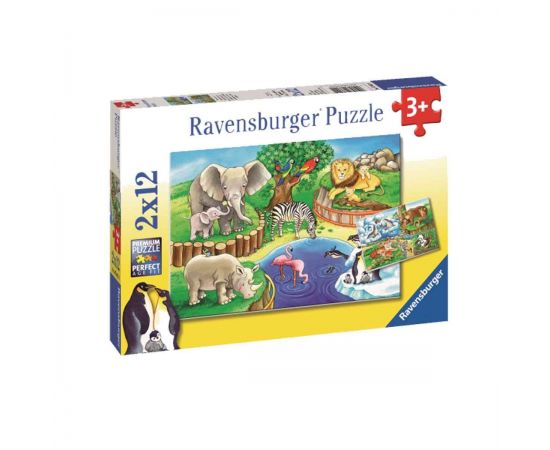 Παζλ 2X12 Κομμάτια Ravensburger Ζωολογικός Κήπος John Hellas | Πάζλ στο MarkCenter
