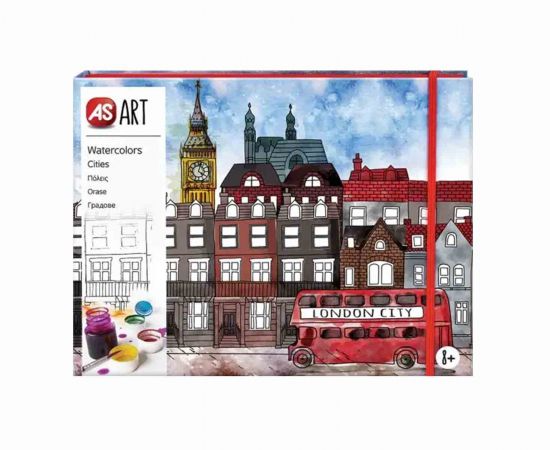 Εκπαιδευτικό σετ Ζωγραφικής με Νερομπογιές Πόλεις 1038-21042 AS Company | Παιχνίδια για Αγόρια στο MarkCenter
