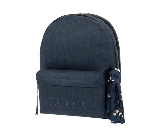 Τσάντα Πλάτης POLO Original Double Scarf Μπλε Polo | Σχολικές Τσάντες - Κασετίνες στο MarkCenter