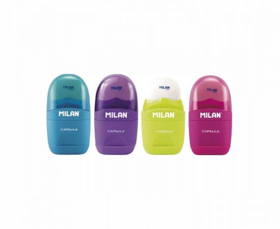 Γόμα και Ξύστρα Milan Κάψουλα Milan | Γραφική Ύλη στο MarkCenter