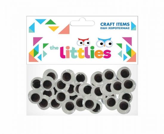 Ματάκια The Littles Μαύρα 100 Τεμάχια Μέγεθος 12mm Διακάκης | Είδη Χειροτεχνίας στο MarkCenter