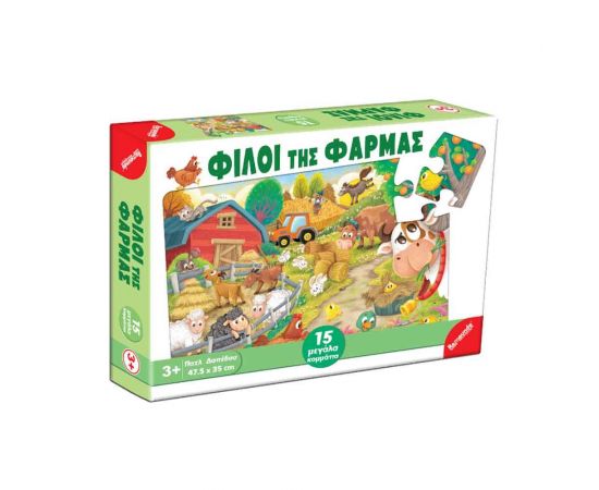 Παζλ Δαπέδου 15τμχ Φίλοι της Φάρμας Remoundo | Πάζλ στο MarkCenter