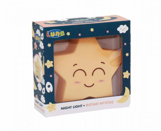 Φωτάκι Νυκτός Αστεράκι Luna Διακάκης | Παιχνίδια Bebe στο MarkCenter