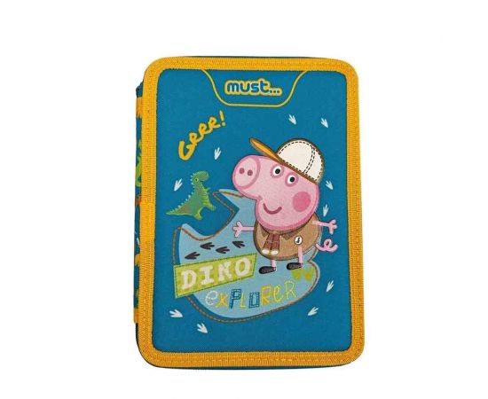 Κασετίνα Must Διπλή Γεμάτη George Pig Must Team | Σχολικές Τσάντες - Κασετίνες στο MarkCenter