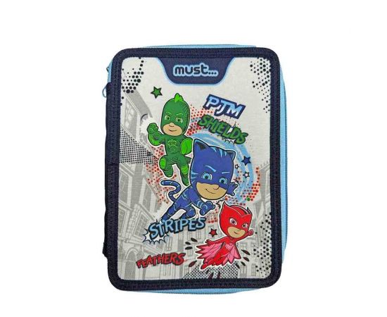 Κασετίνα Must Διπλή Γεμάτη Pj Masks Must Team | Σχολικές Τσάντες - Κασετίνες στο MarkCenter
