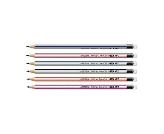 Μολύβι M&G 2B με Γόμα Τριγωνικό M&G | Γραφική Ύλη στο MarkCenter