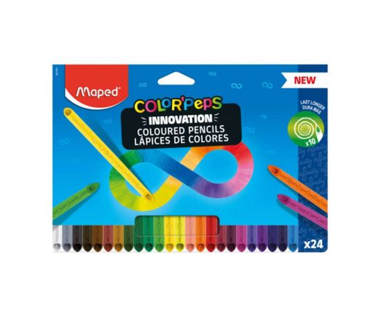 Ξυλομπογιές Maped Color Peps Infinity 24τμχ Maped | Είδη Ζωγραφικής στο MarkCenter